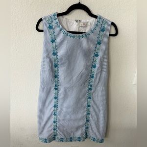 Blue and white striped vineyard vines dress size 14
